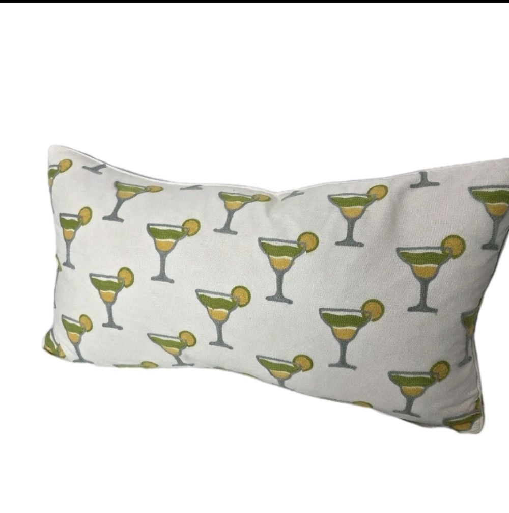 Hello Sunshine Cocktail Print Decorative Throw Pillow